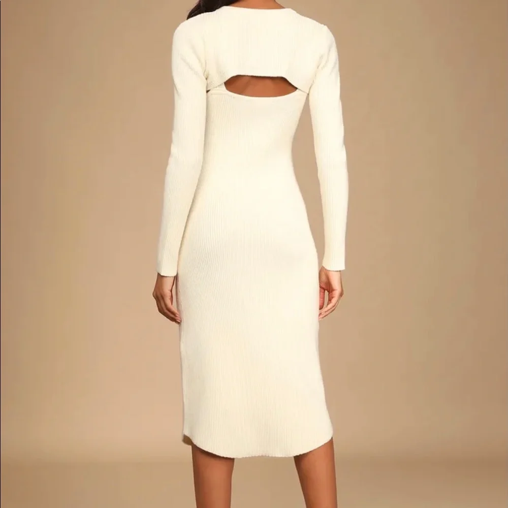 keeping Things Cozy Ribbed 2Piece Sweater Midi - Picture 2 of 4
